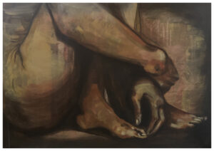 Tisch Bálint Attila - "...és észrevevék, hogy mezítelenek" olaj, vászon 100x70cm