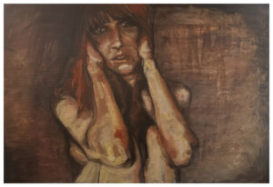 Tisch Bálint Attila - "...és észrevevék, hogy mezítelenek" olaj, vászon 100x70cm