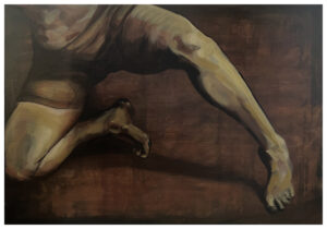 Tisch Bálint Attila - "...és észrevevék, hogy mezítelenek" olaj, vászon 100x70cm